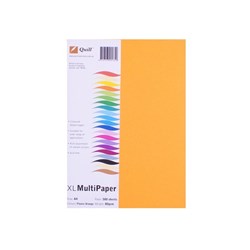 QUILL COLOUR COPY PAPER A4 80gsm 500 Fluoro Orange